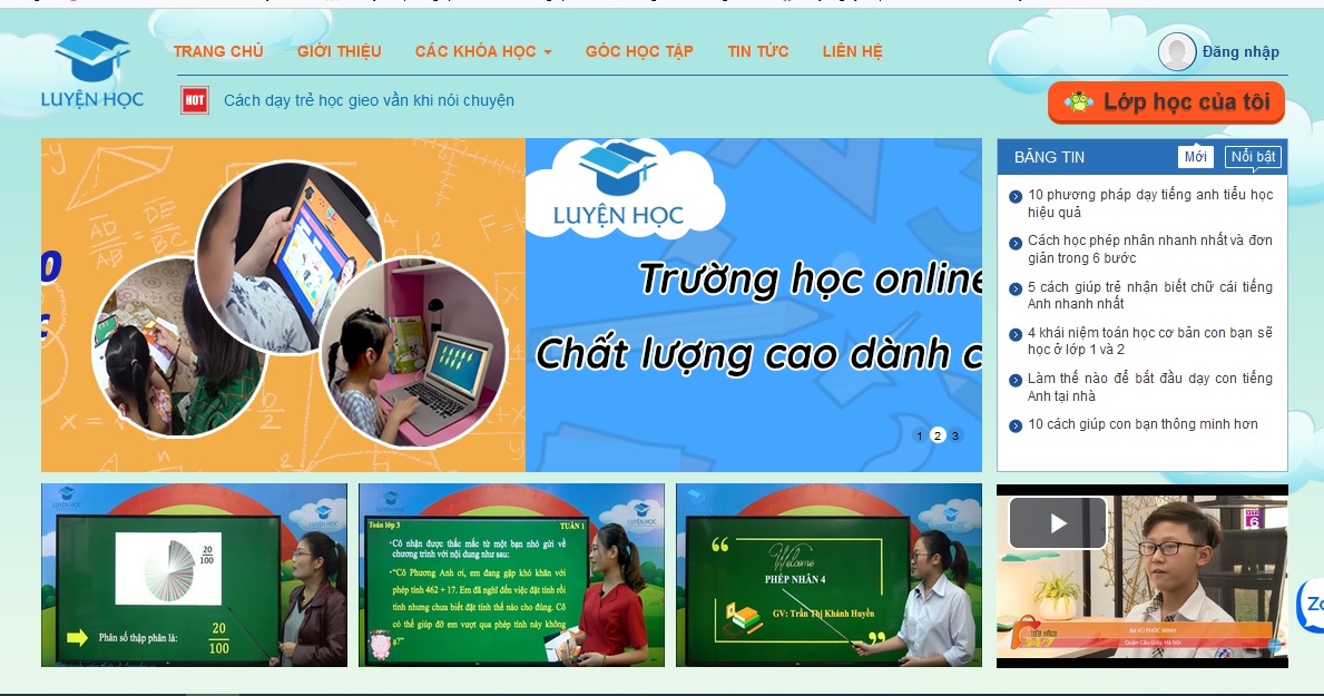 Luyenhoc.vn - Luyện học Education Là một thương hiệu giáo dục trực tuyến hàng đầu