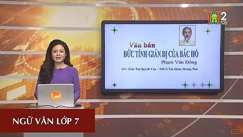 Ôn tập môn Ngữ Văn lớp 7 - HanoiTV
